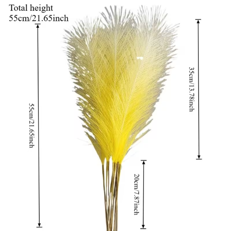 10pcs Artificial Colored Pampa - Pampas Grass Decor review and price