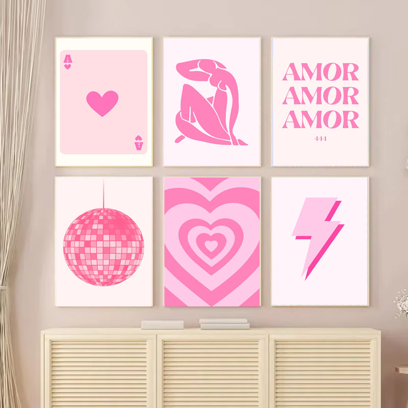 1pc Canvas painting  Pink Mati - Home Decor Y2K review and price
