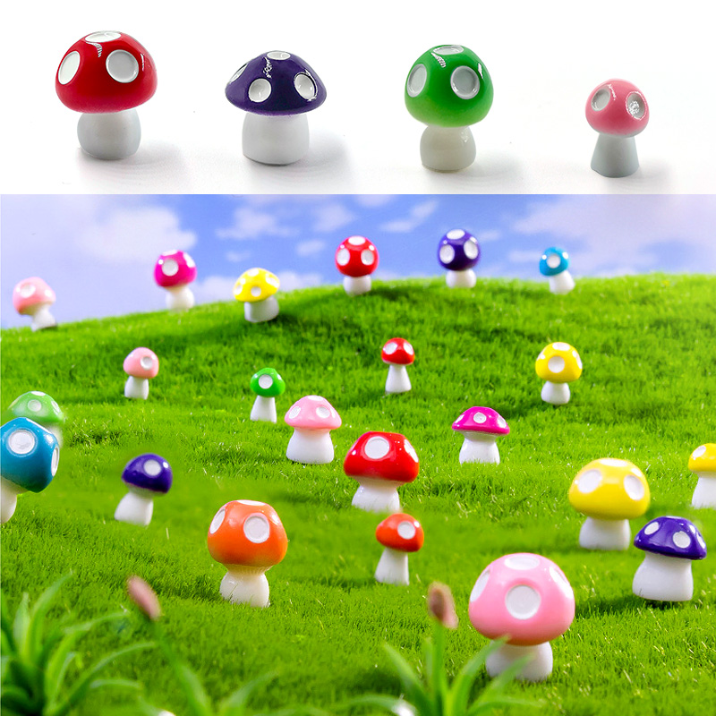 20pcs Mini Mushroom Resin Figu - Home Decor Za review and price