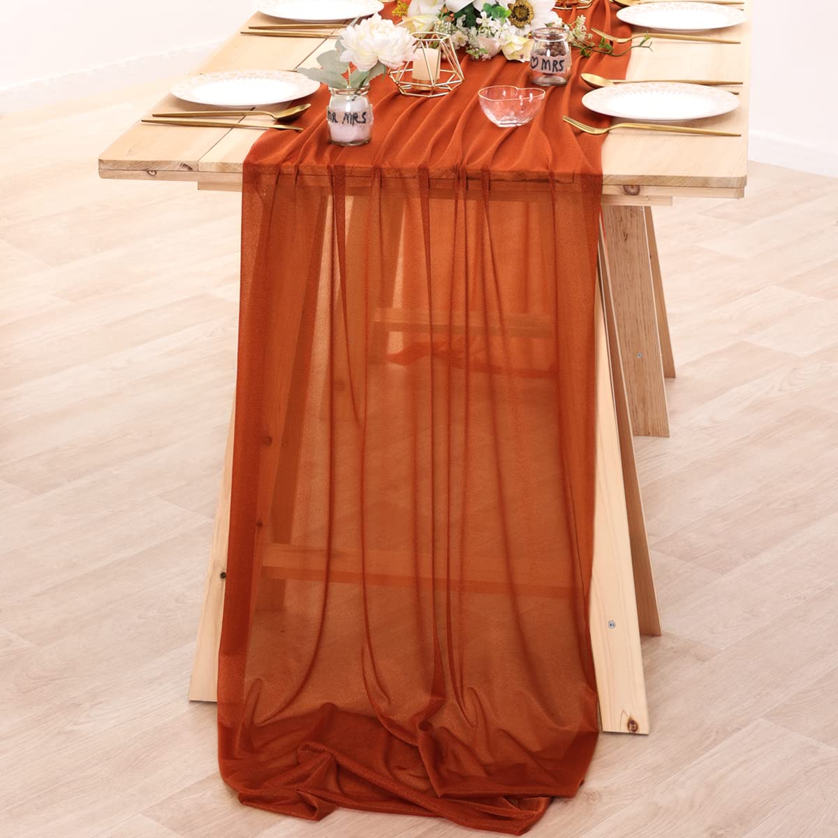 Chiffon Table Runner Nude Shee - Linen Table Runner review and price