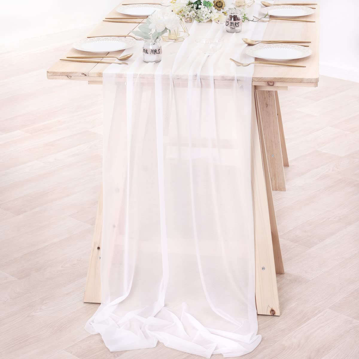 Chiffon Table Runner Nude Shee - Linen Table Runner review and price