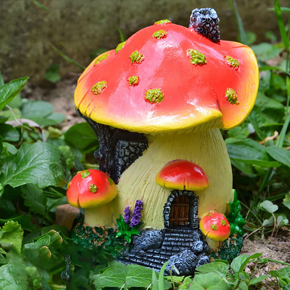 Miniature Mushroom House Resin - Home Decor Za review and price