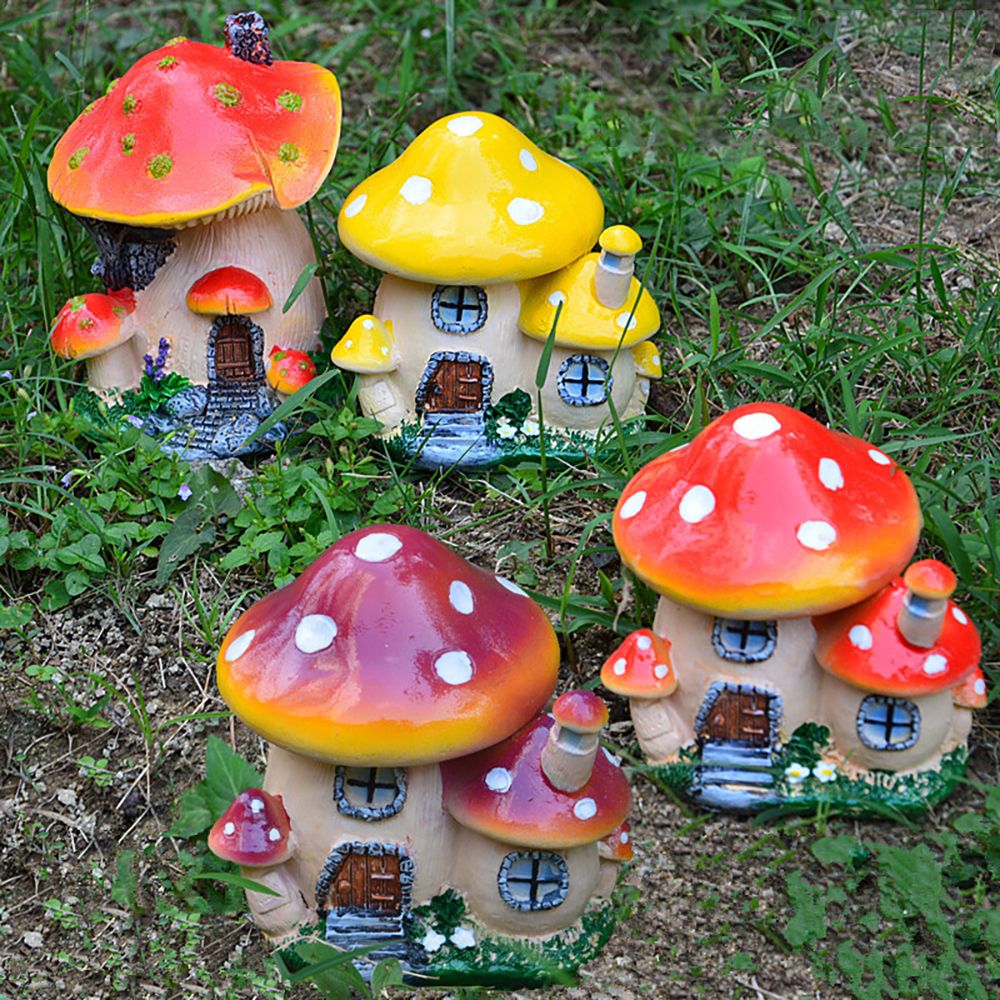 Miniature Mushroom House Resin - Home Decor Za review and price